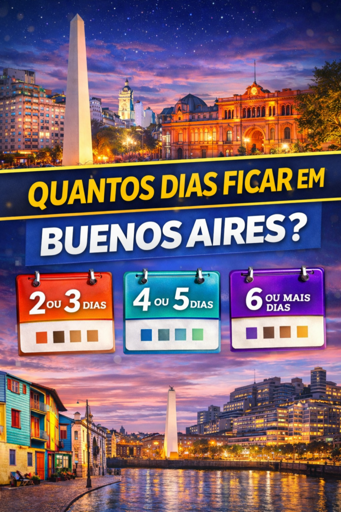 Quantos dias ficar em Buenos Aires? quantos dias aproveitar em buenos aires